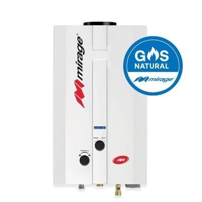 BOILER DE PASO MIRAGE FLUX6L 6 LTS GAS NATURAL  MBF06EF (BLANCO)