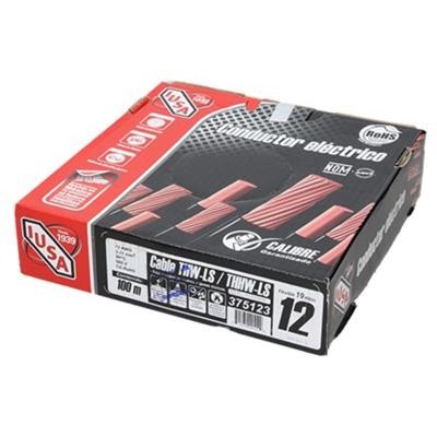 CABLE CALIBRE 12 THHW ROJO CAJA 100 MTS