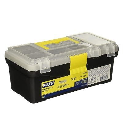 CAJA DE HERRAMIENTAS PLASTICA BROCHES DE PLASTICO Y ORGANIZADOR 12 x 6