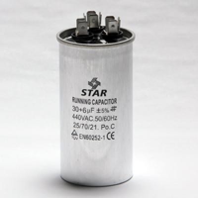 CAPACITOR AIRE ACONDICIONADO 30 Y 6 MFD 440V