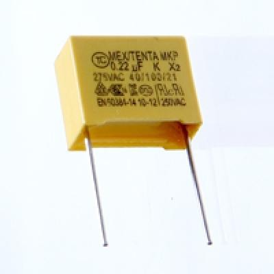 CAPACITOR SEGURIDAD POLIPROPILENO 0.22 MFD HQX 224 K 275V